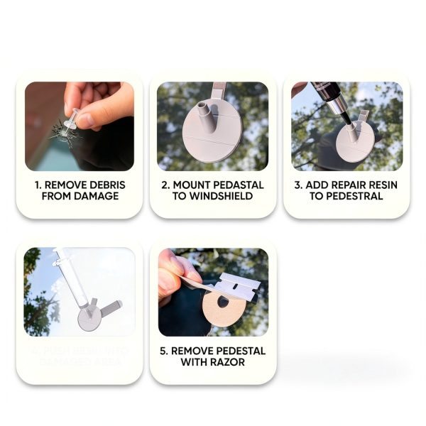 Windshield Repair Kit AUTO PRO DIY Glass Repair-4