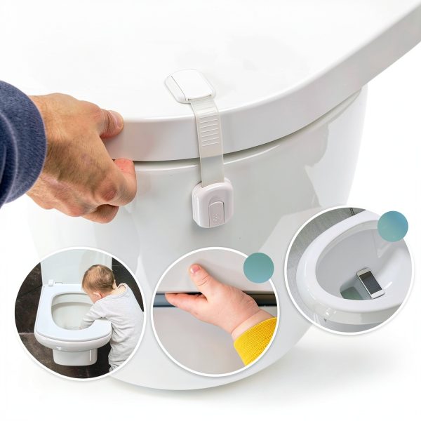 Toilet Baby Proof Lock HBACTS2B Universal Fit-1