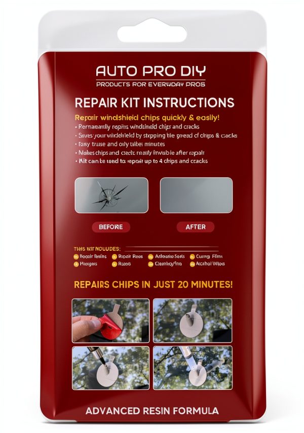 Windshield Repair Kit AUTO PRO DIY Glass Repair-1