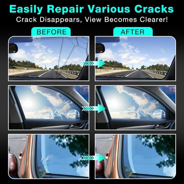 JolliUp Windshield Repair Kit 2025 Fast Crack Fix-4