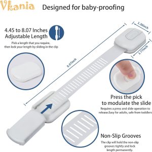 Baby Proofing Locks by Vkania ABS Safety Cabinet Locks-0