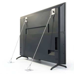 Baby Proofing TV Straps by Vinkqiado Stainless Steel-0