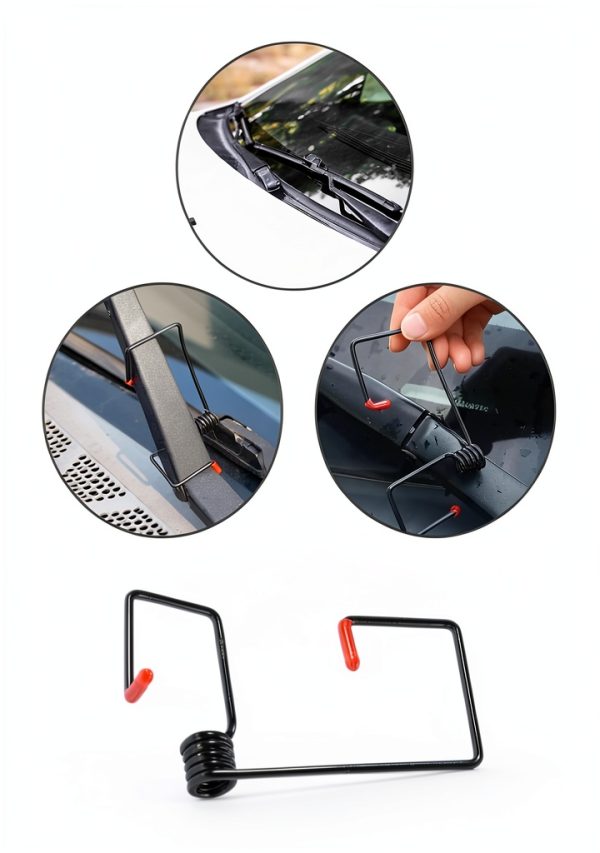UNLRAE Windshield Wiper Arm Spring Booster 2811ZLQ001 4‑Pack Steel-3